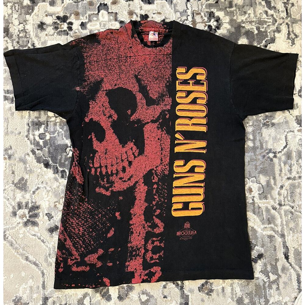 Vintage‎ Guns & Roses Use Your Illusion 1992 Shirt Axl Rose AOP Band Shirt